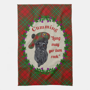 Cumming Scottie Dog Küchenhandtuch Geschirrtuch