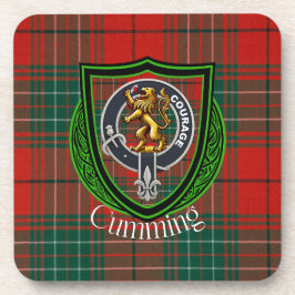 Cumming Scottish Clan Tartan & Crest Getränkeuntersetzer