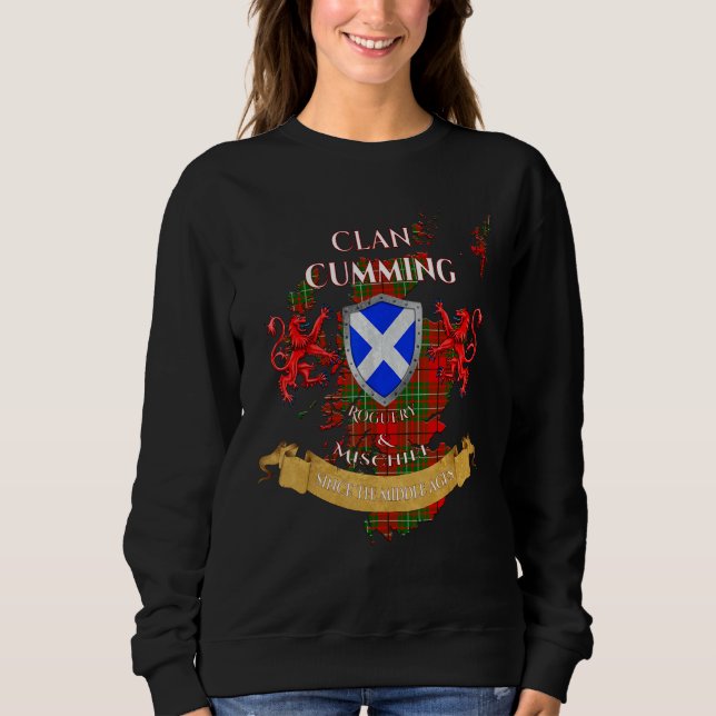 Cumming Scottish Family Clan Middle Ages Mischief Sweatshirt (Vorderseite)
