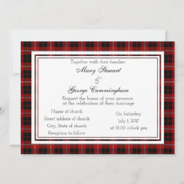 Cummingham Scottish Wedding Einladung