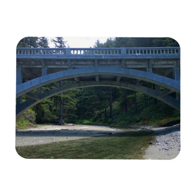 Cummins Creek im Neptune Staat Park, OR Magnet (Horizontal)