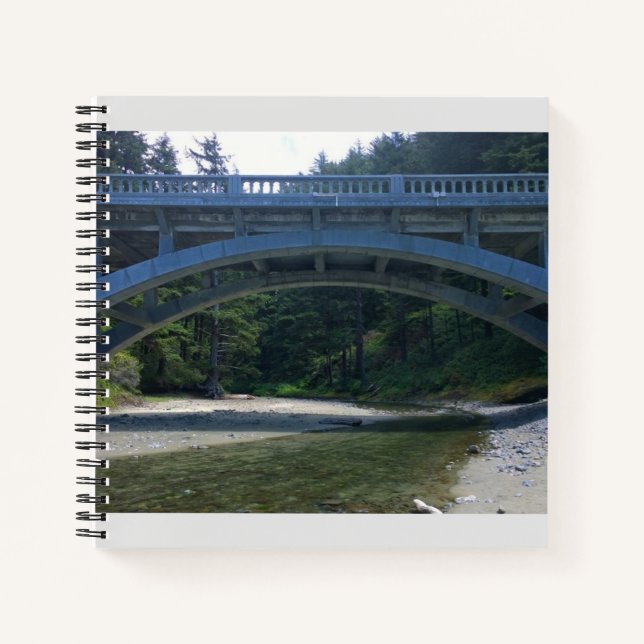 Cummins Creek im Neptune Staat Park, OR Notizbuch (Vorderseite)