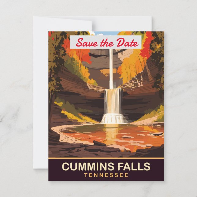 Cummins Falls, Tennessee, Save The Date (Vorderseite)