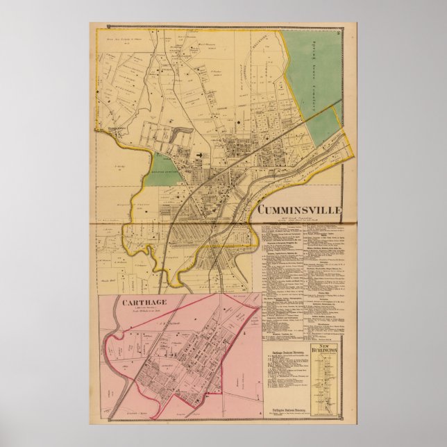 Cumminsville, Ohio Poster (Vorne)