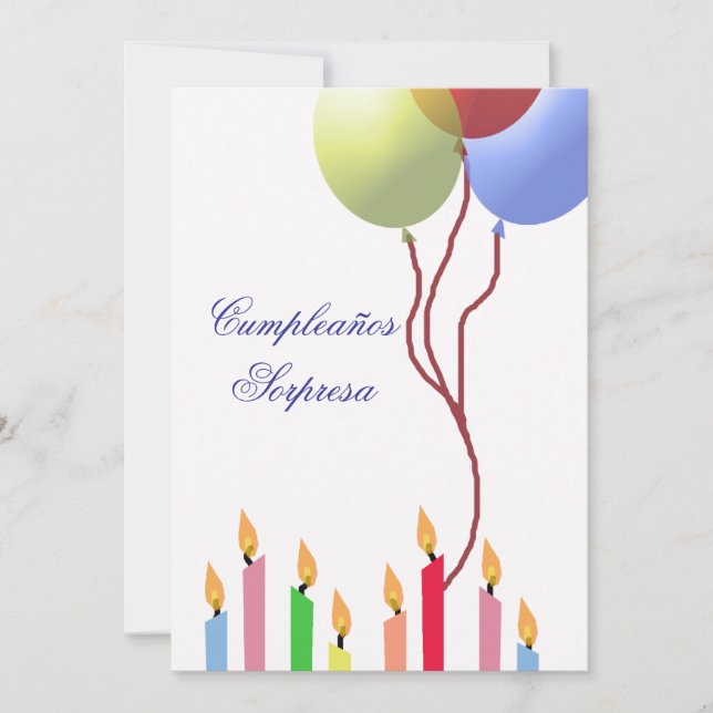 Cumpleaños - invitation (Devant)