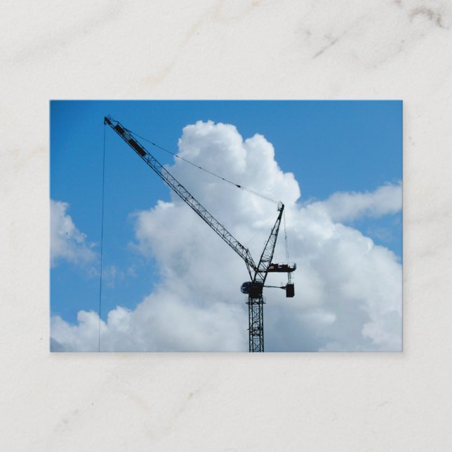 Cumulonimbus Crane, Mini-Foto Visitenkarte (Vorderseite)