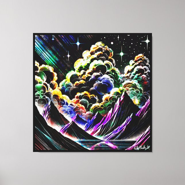 Cumulus Canyon Leinwanddruck (Vorderseite)