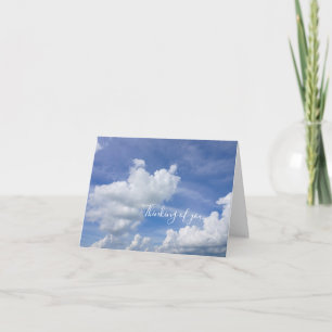 Cumulus Puffs Denken Sie an Ihre Karte
