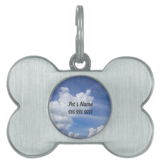 Cumulus Puffs Pet Name Tag Tiermarke (Vorderseite)
