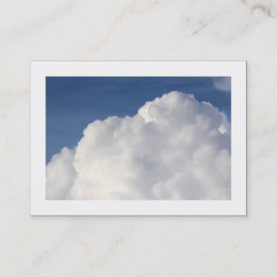 Cumulus-Wolke (mit Rand) Visitenkarte