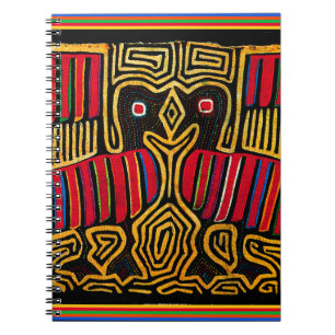 Cuna Indian Mola Duck Design Notizblock