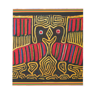 Cuna Indian Mola Enten-Design Notizblock