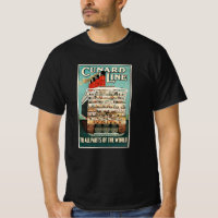 Cunard Line Kreuzfahrtschiff Retro Vintage Poster