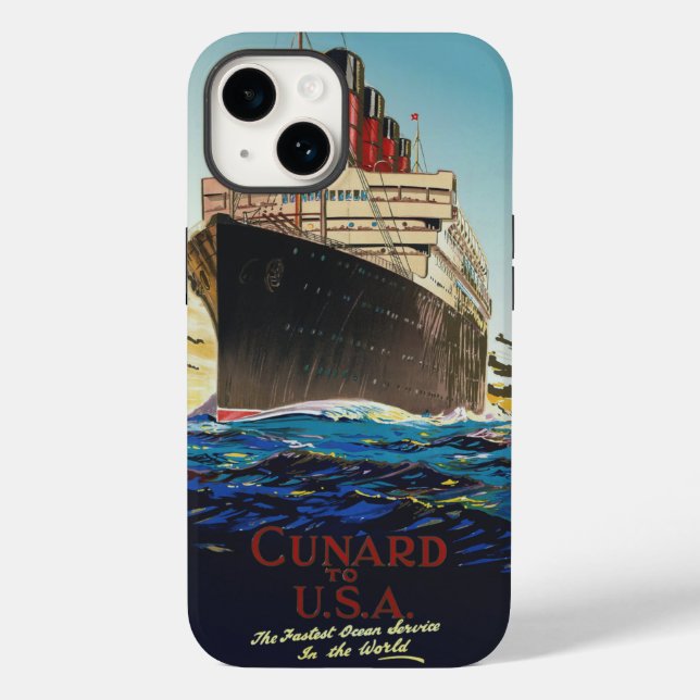 CUNARD OCEAN LINER AQUITANIA Case-Mate iPhone 14 HÜLLE (Rückseite)