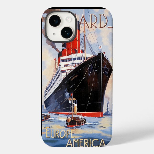 CUNARD OCEAN LINER AQUITANIA Case-Mate iPhone 14 HÜLLE (Rückseite)