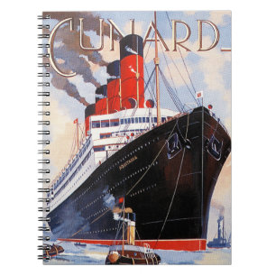 CUNARD OCEAN LINER AQUITANIA NOTIZBLOCK