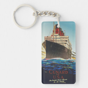 CUNARD OCEAN LINER AQUITANIA TOILETTE CLÉ