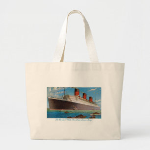 Cunard White Star Line's Queen Mary Jumbo Stoffbeutel