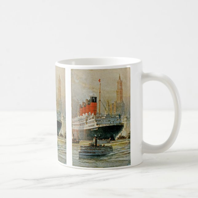 Cunarder in New York Kaffeetasse (Rechts)