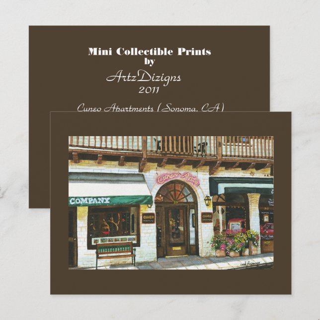 Cuneo Apartments Mimi Collectible Prints Postkarte (Vorne/Hinten)
