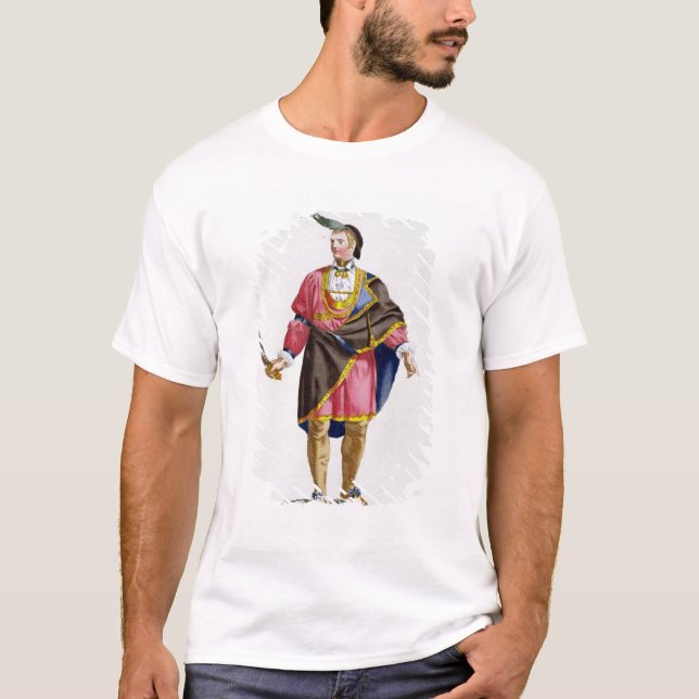 Cunne Shote, Leiter des Cherokees, 1780 (coloure T-Shirt (Vorderseite)
