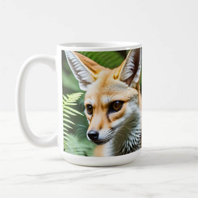 Cunning Fennec Fox Kaffeetasse (Links)