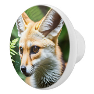 Cunning Fennec Fox Keramikknauf