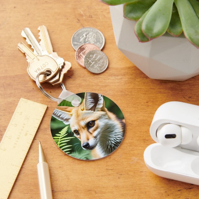 Cunning Fennec Fox Schlüsselanhänger (Schreibtisch)
