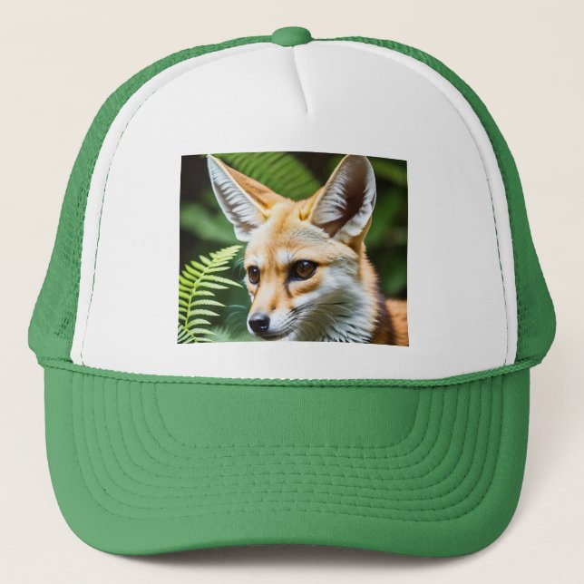 Cunning Fennec Fox Truckerkappe (Vorderseite)