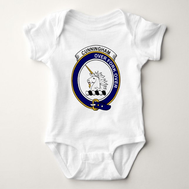 Cunningham Clan-Abzeichen Baby Strampler (Vorderseite)