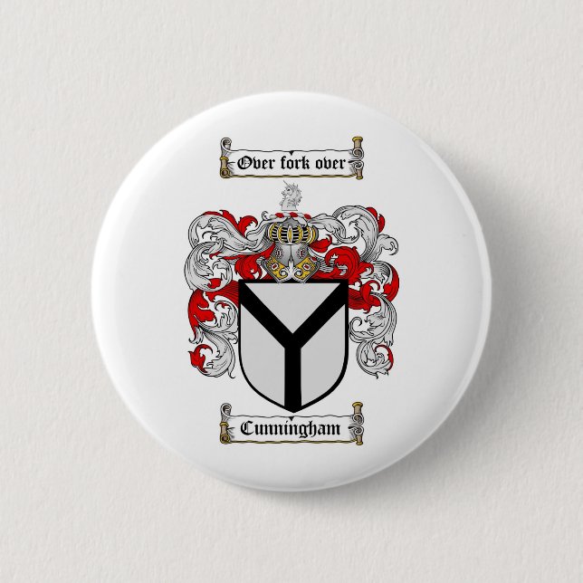 CUNNINGHAM FAMILIENWAPPEN - CUNNINGHAM WAPPEN BUTTON (Vorderseite)