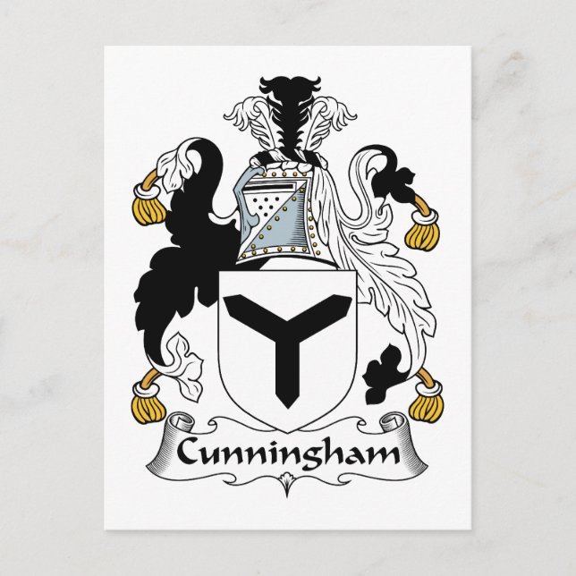 Cunningham-Familienwappen Postkarte (Vorderseite)
