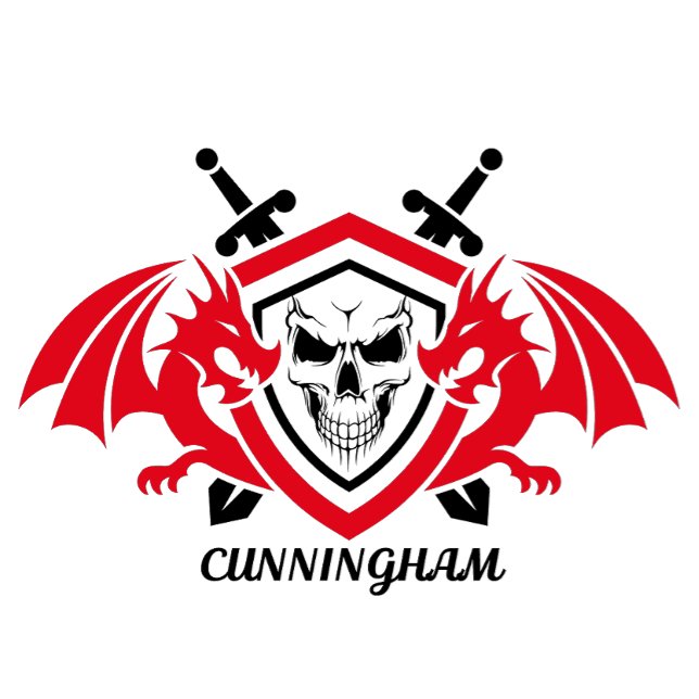 Cunningham Familienwappen T - Shirt (Von Creator hochgeladen)