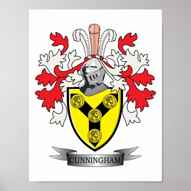 Cunningham-Familienwappen-Wappen Poster (Vorne)