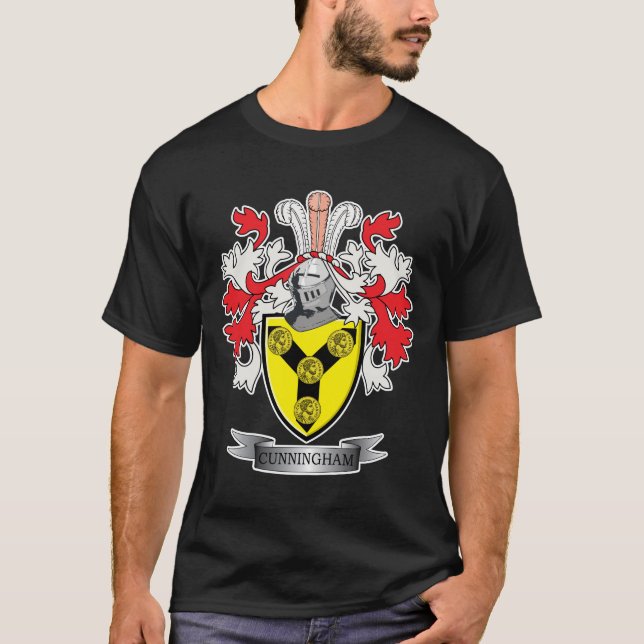 Cunningham Familienwappen-Wappen T-Shirt (Vorderseite)