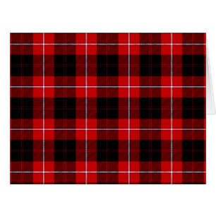 Cunningham Tartan Red Black Kariert