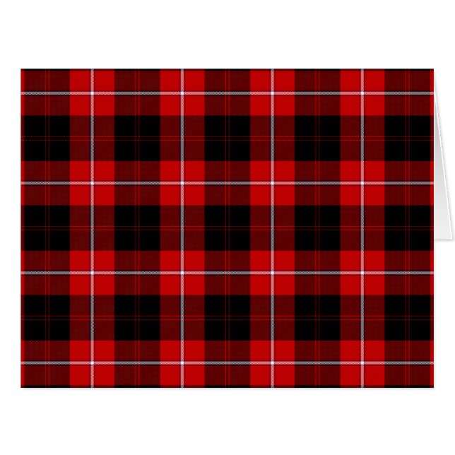 Cunningham Tartan Red Black Kariert (Vorderseite (Horizontal))