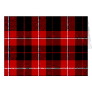 Cunningham Tartan Red Black Kariert