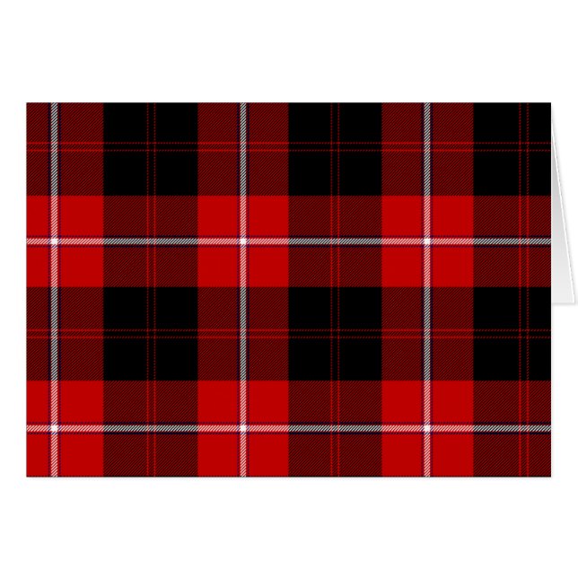 Cunningham Tartan Red Black Kariert (Vorderseite (Horizontal))