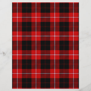 Cunningham Tartan Red Black Kariert