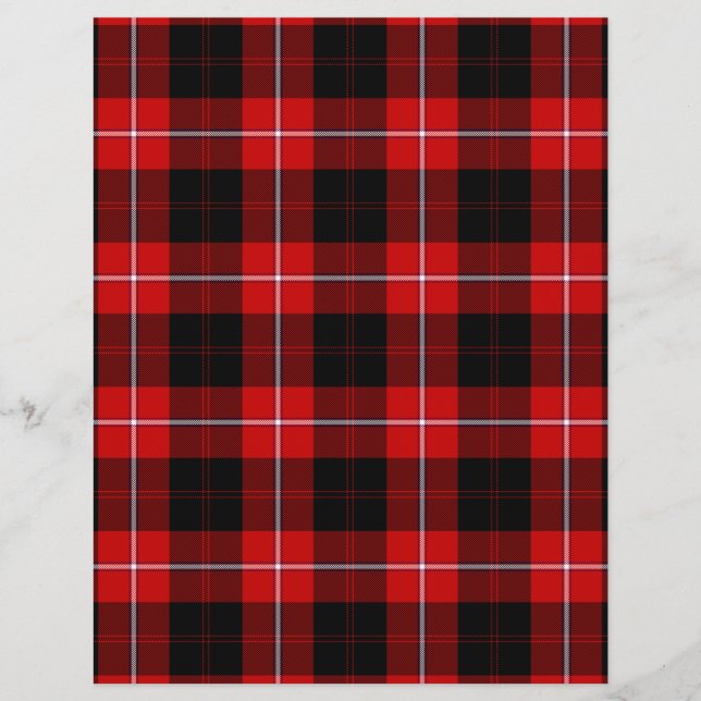 Cunningham Tartan Red Black Kariert (Vorderseite)