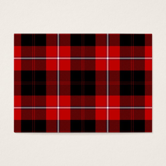 Cunningham Tartan Red Black Kariert (Vorderseite)