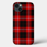 Cunningham Tartan Red Black Kariert