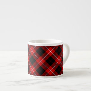 Cunningham Tartan Red Black Kariert Espressotasse