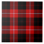 Cunningham Tartan Red Black Kariert Fliese<br><div class="desc">Cunningham Clan Tartan rot-schwarz kariert</div>