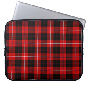 Cunningham Tartan Red Black Kariert Laptopschutzhülle