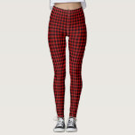 Cunningham Tartan Red Black Kariert Leggings<br><div class="desc">Cunningham Clan Tartan rot-schwarz kariert</div>