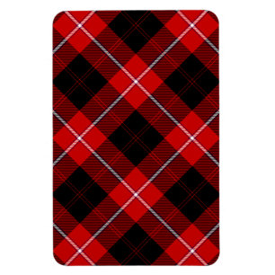 Cunningham Tartan Red Black Kariert Magnet
