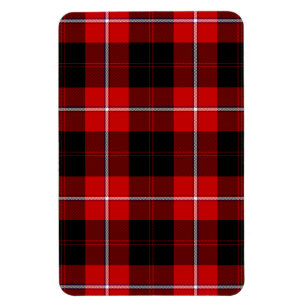 Cunningham Tartan Red Black Kariert Magnet