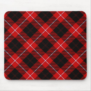 Cunningham Tartan Red Black Kariert Mousepad